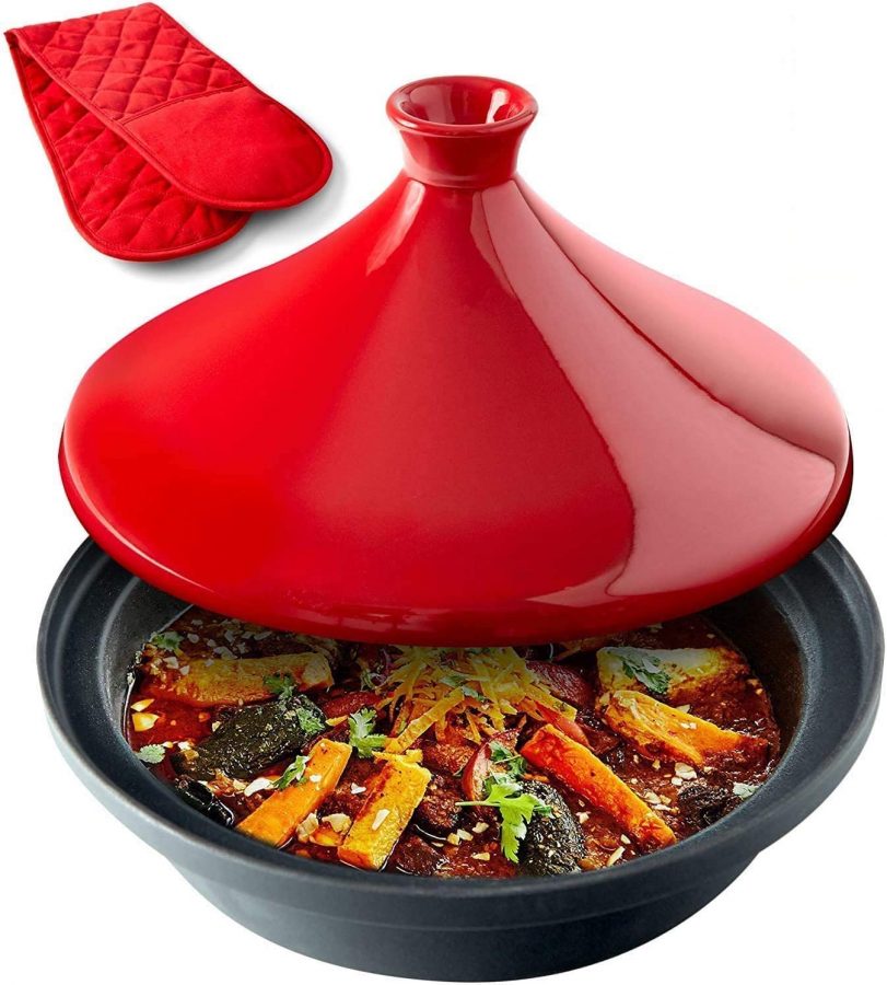 diámetro de 22 cm 905190-0005 Tajín marroquí para cocinar sin esmalte para 1 persona 
